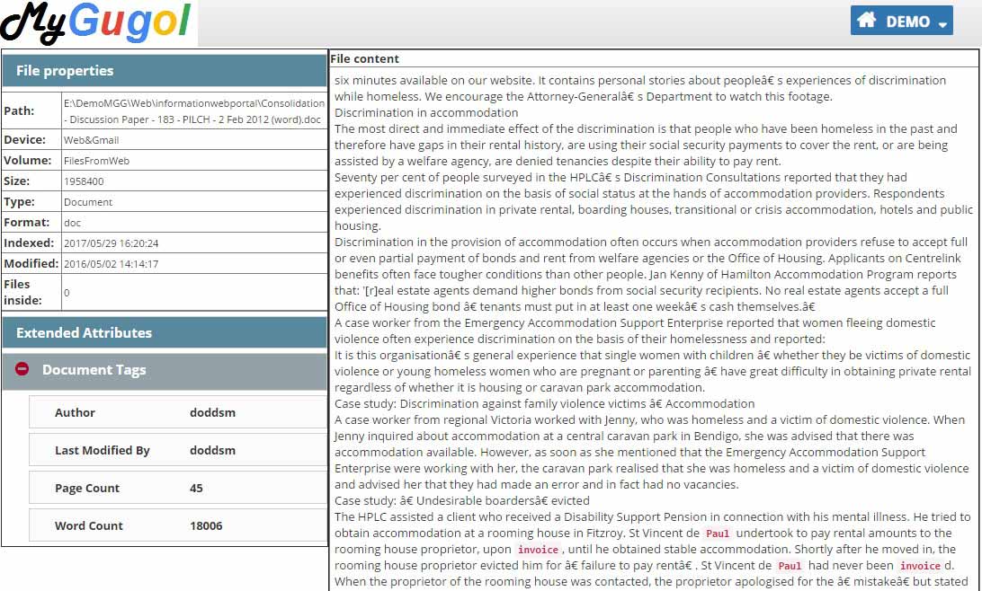 Find information regardless of the location where the data is stored